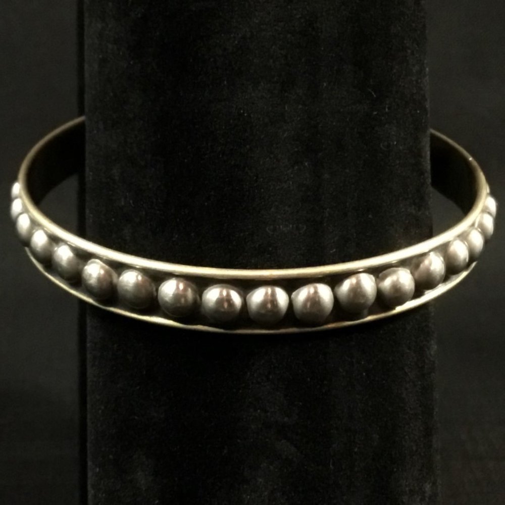 'Antique Silver' Bangle Bracelet